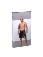 H053 Jupe gladiateur pour homme en cuir écologique avec plis en PVC
