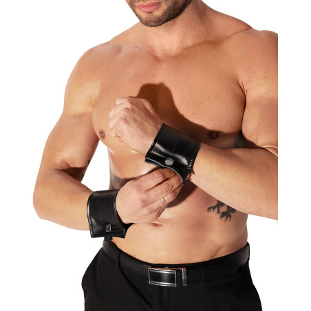 H075 Paires de manchettes de poignet avec fermeture éclair cachée