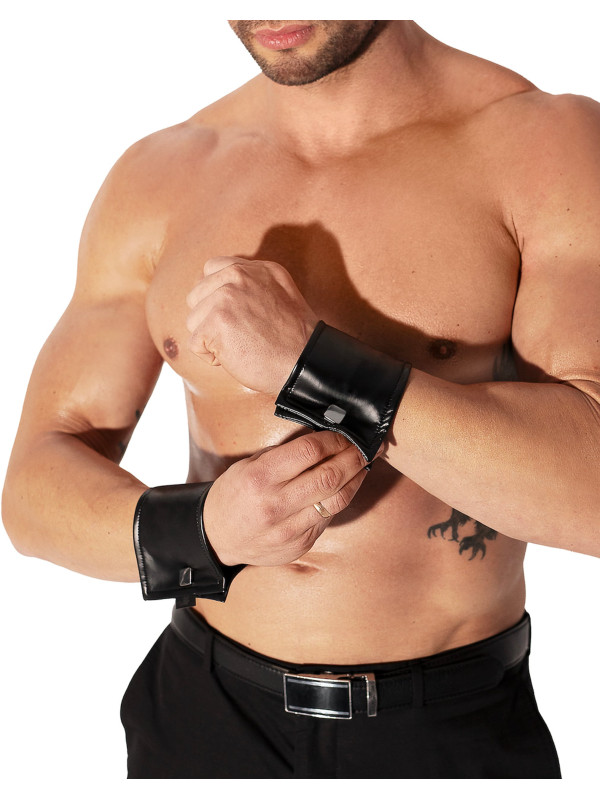 H075 Paires de manchettes de poignet avec fermeture éclair cachée