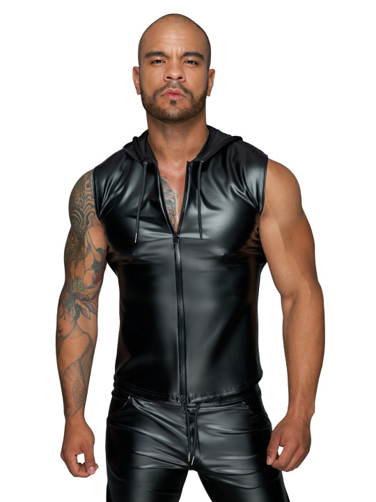 H062 Chemise à capuche avec fermeture éclair à double sens