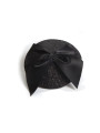 Cache-tétons Burlesque Noeud et Paillettes - Noir
