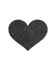 Flash - Cache-tétons Coeur - Noir