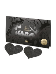 Flash - Cache-tétons Coeur - Noir