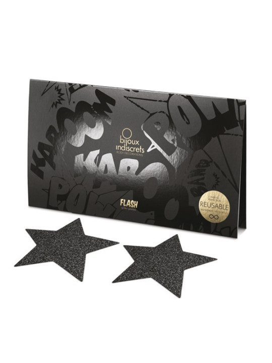 Flash - Cache-tétons Etoile - Noir