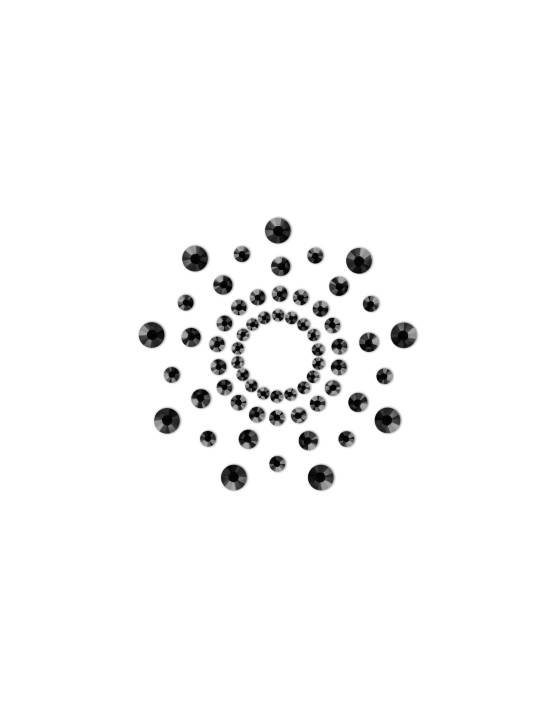Mimi - Bijoux de seins Strass - Noir