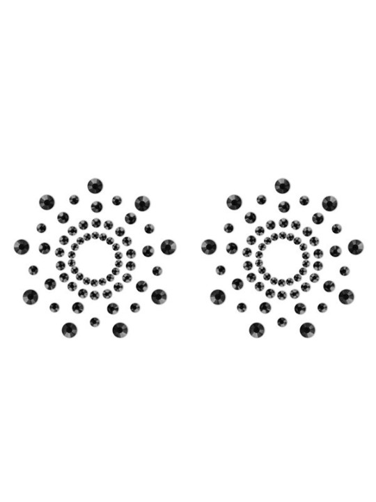 Mimi - Bijoux de seins Strass - Noir