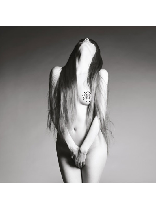 Mimi - Bijoux de seins Strass - Noir