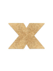 Flash - Cache-tétons Croix - Or