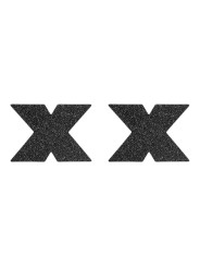 Flash - Cache-tétons Croix - Noir