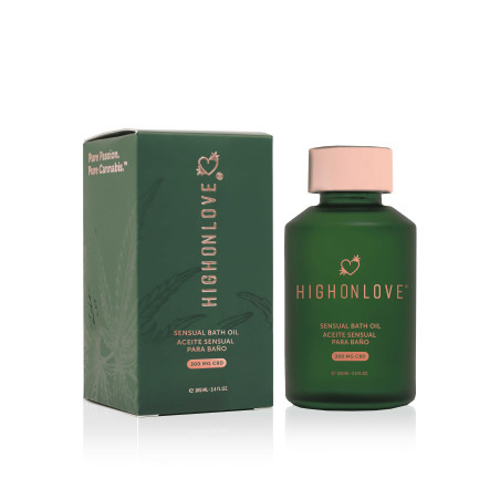 Huile de bain sensuelle avec 300 mg de CBD - 100 ml