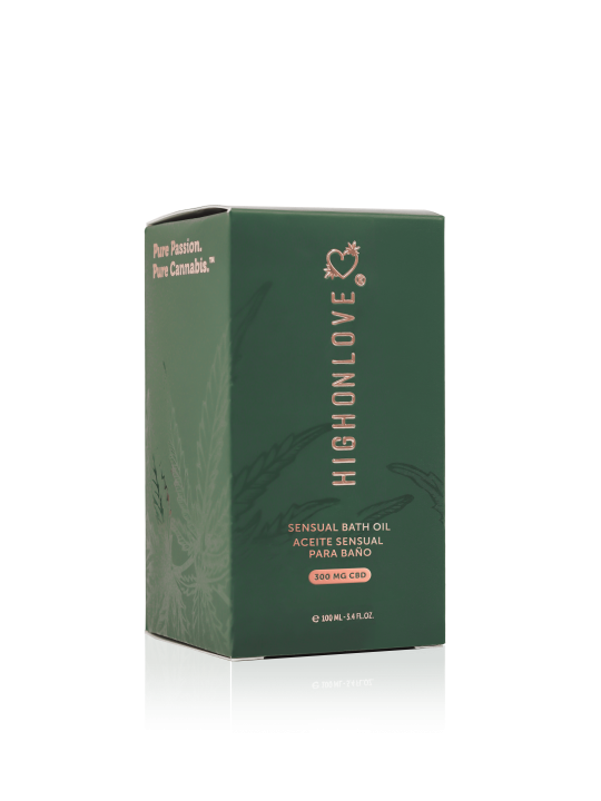 Huile de bain sensuelle avec 300 mg de CBD - 100 ml