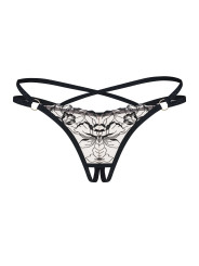 Vila blanes string ouvert - Noir