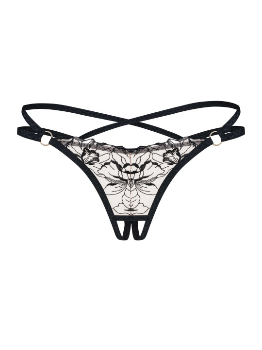 Vila blanes string ouvert - Noir