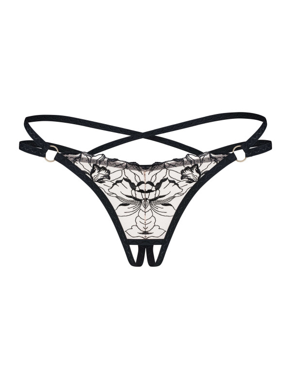 Vila blanes string ouvert - Noir