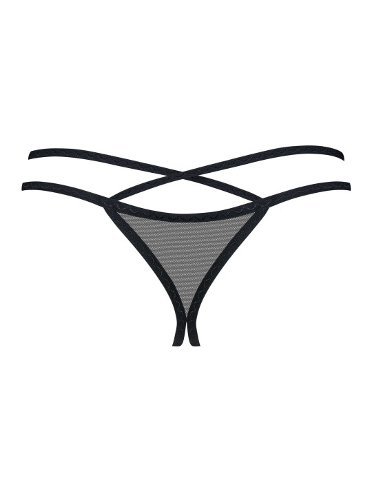 Vila blanes string ouvert - Noir