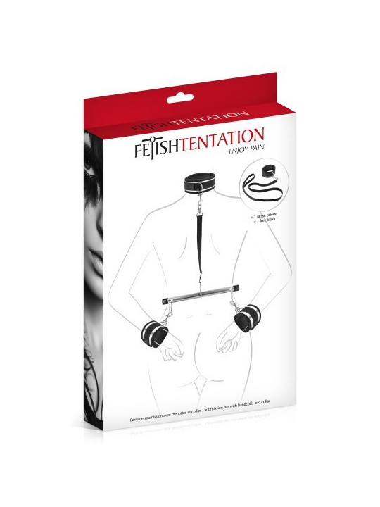 Menottes et collier de soumission Fetish Tentation