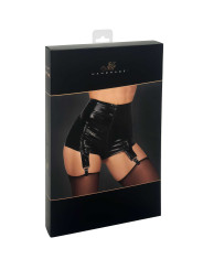 F325 Short porte-jarretelles en vinyle et wetlook