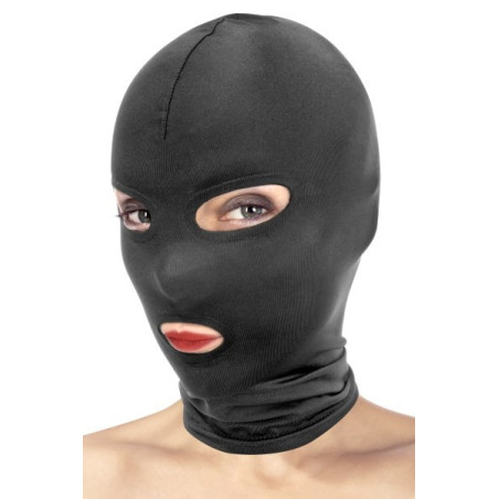 Cagoule ouvertures yeux et bouche Fetish Tentation