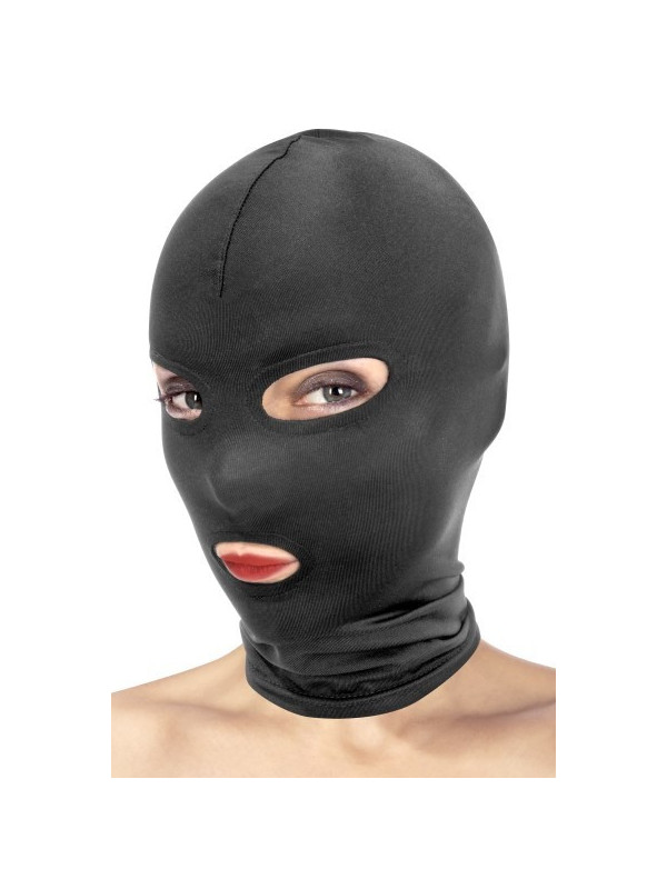 Cagoule ouvertures yeux et bouche Fetish Tentation
