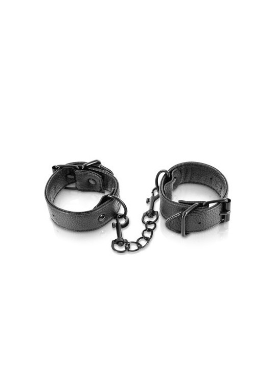 Menottes simili cuir ajustables Fetish Tentation