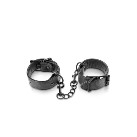 Menottes simili cuir ajustables Fetish Tentation
