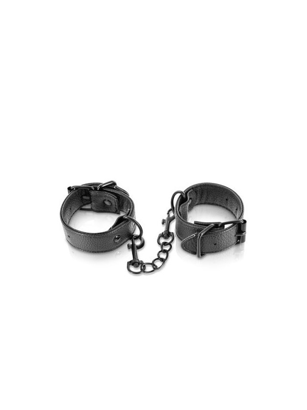 Menottes simili cuir ajustables Fetish Tentation