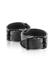 Menottes simili cuir ajustables Fetish Tentation