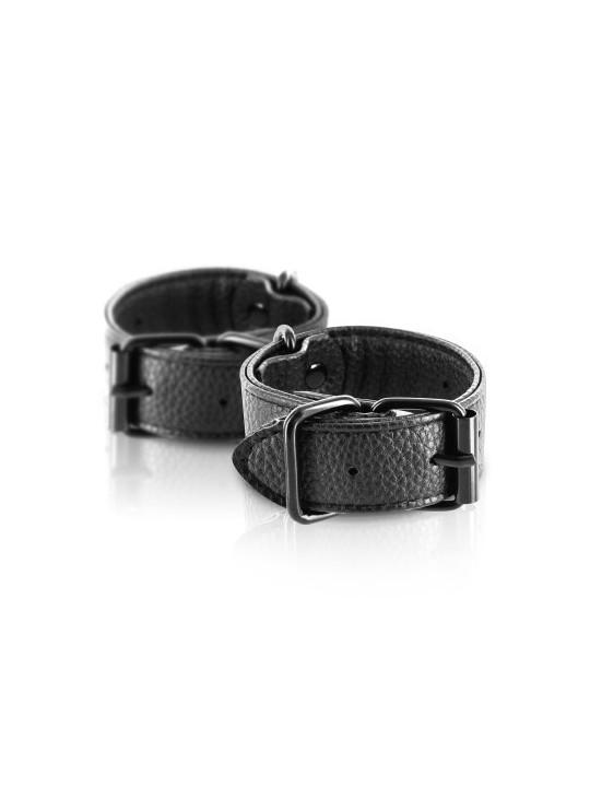 Menottes simili cuir ajustables Fetish Tentation
