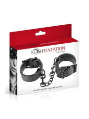 Menottes simili cuir ajustables Fetish Tentation