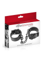 Menottes simili cuir ajustables Fetish Tentation