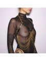 Harnais de poitrine triangle et chaines Gold
