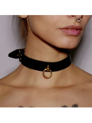 Collier fin anneau Gold