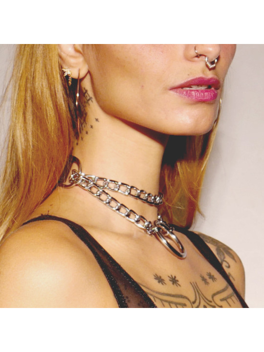 Collier étrangleur Silver