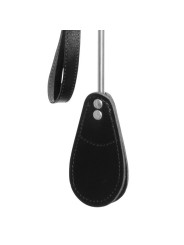 Cravache Métal Courte mèche Large Noir