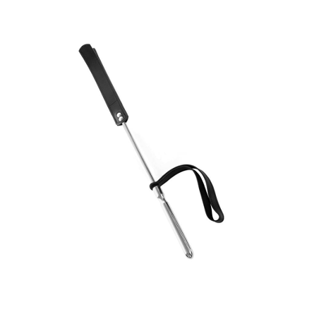 Cravache Métal Courte mèche Longue Noir