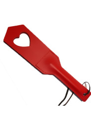Paddle en Cuir C?ur Rouge