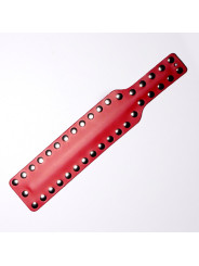 Paddle en Cuir Clous Rouge