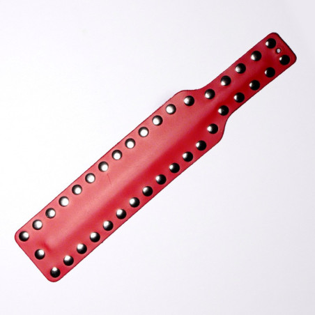 Paddle en Cuir Clous Rouge