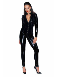 F247 Combinaison longue boutonnée en PVC