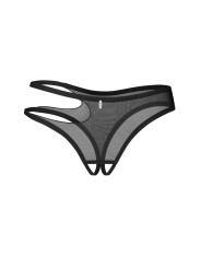 Saturis string ouvert noir