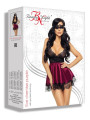 Eve Babydoll et Masque - Grenat