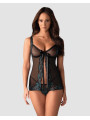 Amanta Babydoll - Noir et Turquoise