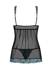 Amanta Babydoll - Noir et Turquoise