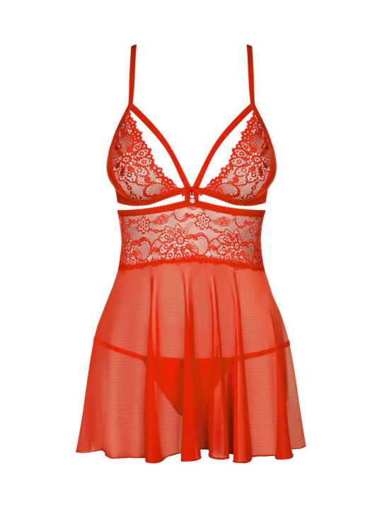838-BAB-3 Babydoll - Rouge