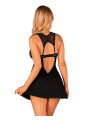 Donna Dream babydoll et String - Noire