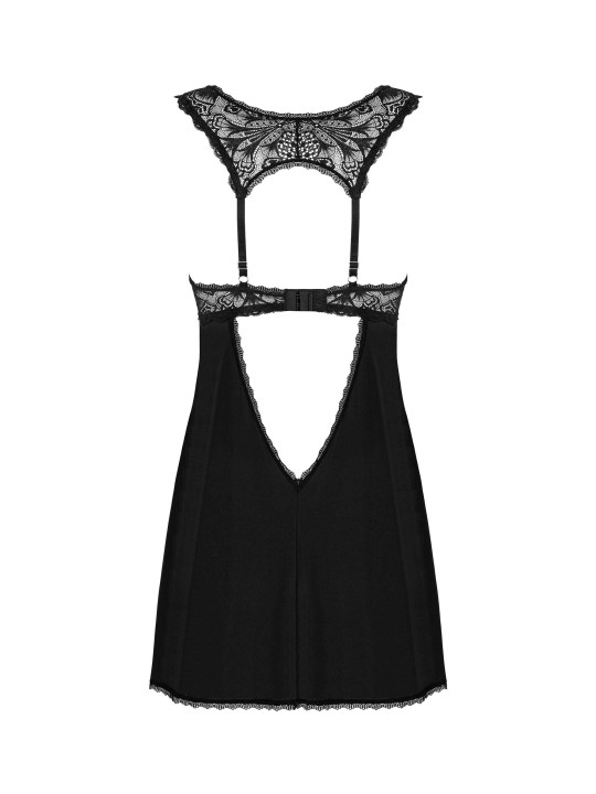Donna Dream babydoll et String - Noire