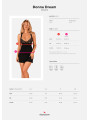 Donna Dream babydoll et String - Noire