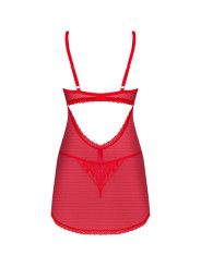 Chilisa babydoll et string - Rouge
