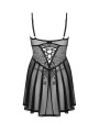 Chemeris babydoll et String - Noire