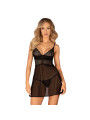 Chemeris babydoll et String - Noire